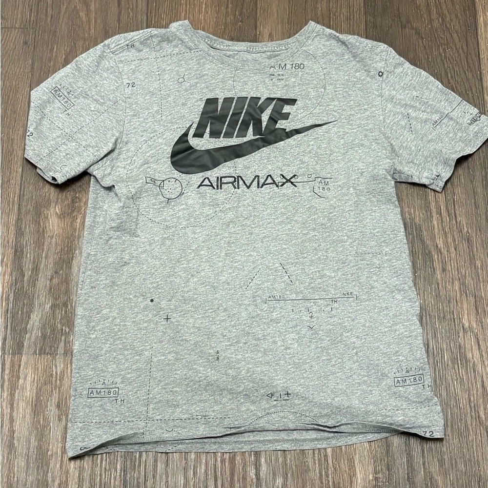 Nike Air Max Tee Shirt Men’s Medium Gray Black | Athletic T-Shirt